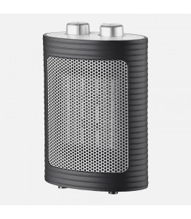 Calefactor de Suelo Vertical CERAMICO TOR 1500W Negro/Plata