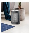 Calefactor de Suelo Vertical CERAMICO TOR 1500W Negro/Plata
