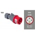 Clavija Aérea CETAC 3P+T 16A 400V 6H IP44