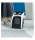 Calefactor de Suelo Vertical CERAMICO TUC 2000W Blanco/Negro