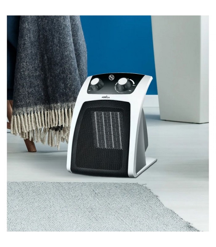 Calefactor de Suelo Vertical CERAMICO TUC 2000W Blanco/Negro