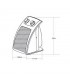 Calefactor de Suelo Vertical CERAMICO TUC 2000W Blanco/Negro