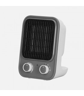 Calefactor de Suelo Vertical CERAMICO JUNCO 1500W Gris/Blanco