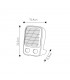 Calefactor de Suelo Vertical CERAMICO JUNCO 1500W Gris/Blanco