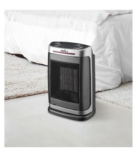 Calefactor de Suelo Vertical Oscilante FOGON 1500W Plata