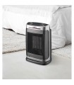 Calefactor de Suelo Vertical Oscilante FOGON 1500W Plata