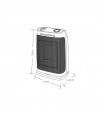 Calefactor de Suelo Vertical Oscilante FOGON 1500W Rojo