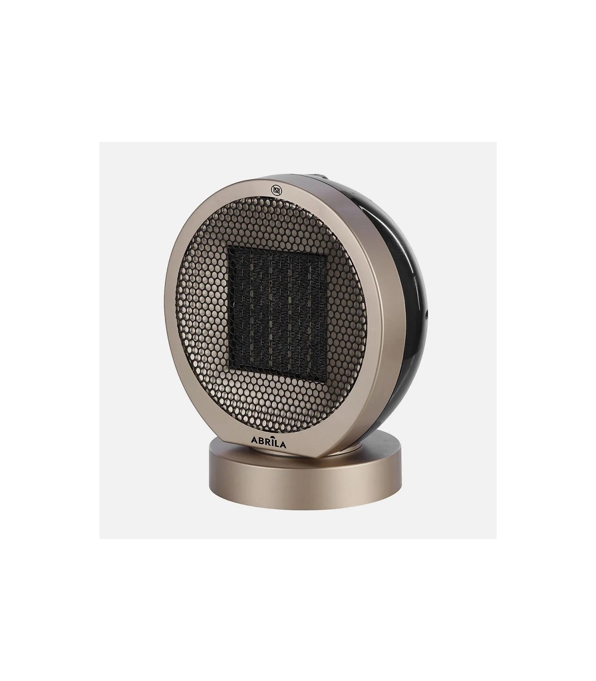 Calefactor de Suelo Vertical Oscilante POMELO 2000W Negro/Oro