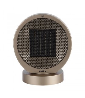 Calefactor de Suelo Vertical Oscilante POMELO 2000W Negro/Oro