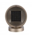 Calefactor de Suelo Vertical Oscilante POMELO 2000W Negro/Oro