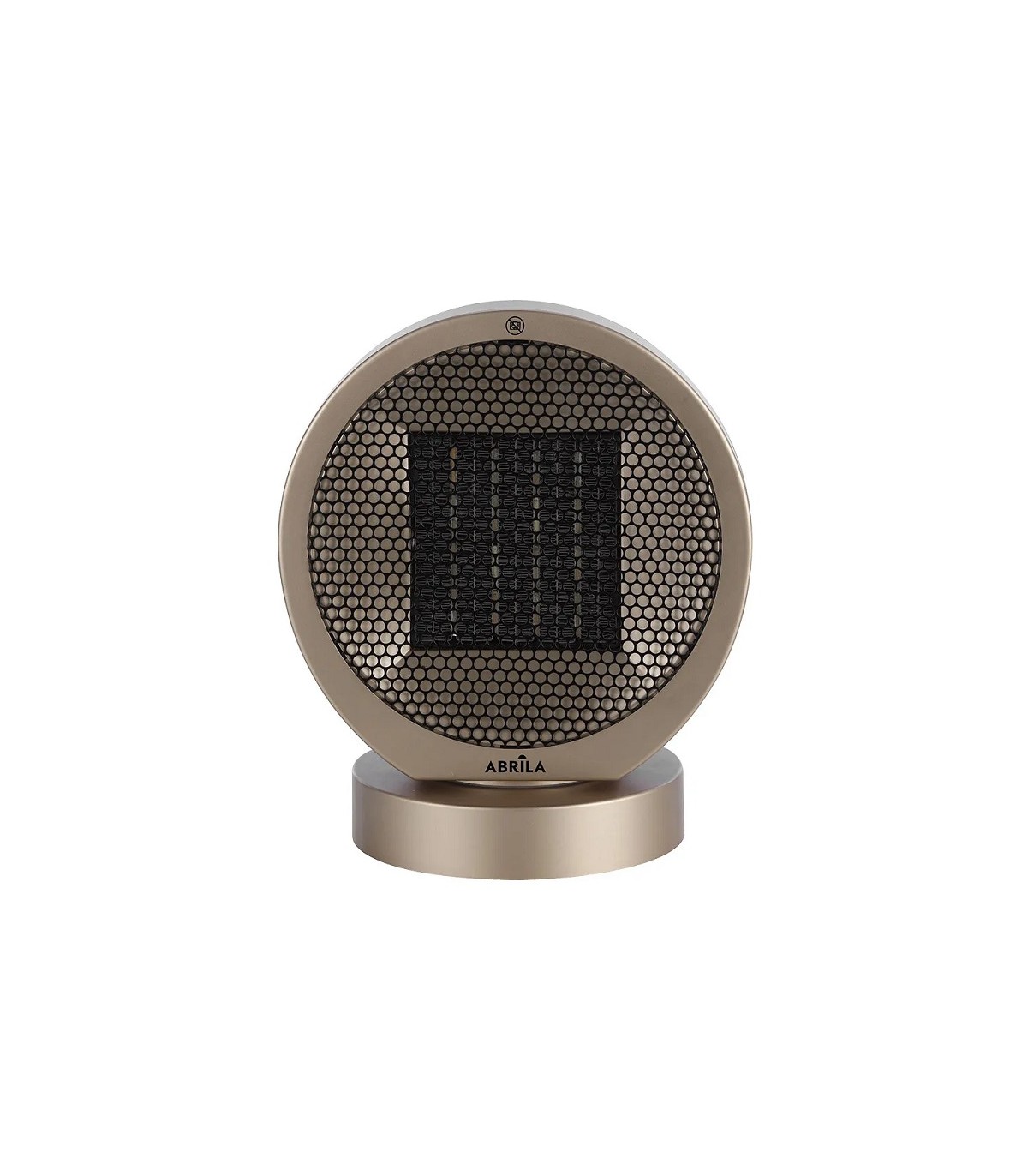 Calefactor de Suelo Vertical Oscilante POMELO 2000W Negro/Oro