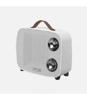 Calefactor de Suelo Vertical CORCEGA 1500W Blanco/Cromo