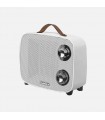 Calefactor de Suelo Vertical CORCEGA 1500W Blanco/Cromo