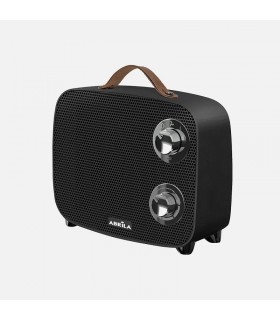 Calefactor de Suelo Vertical CORCEGA 1500W Negro/Cromo