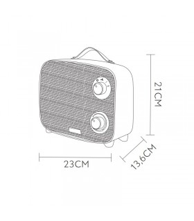 Calefactor de Suelo Vertical CORCEGA 1500W Verde/Cromo