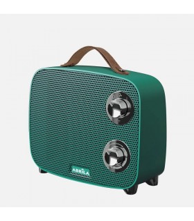 Calefactor de Suelo Vertical CORCEGA 1500W Verde/Cromo