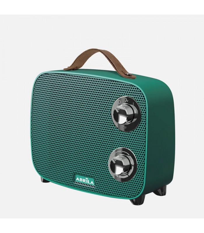 Calefactor de Suelo Vertical CORCEGA 1500W Verde/Cromo