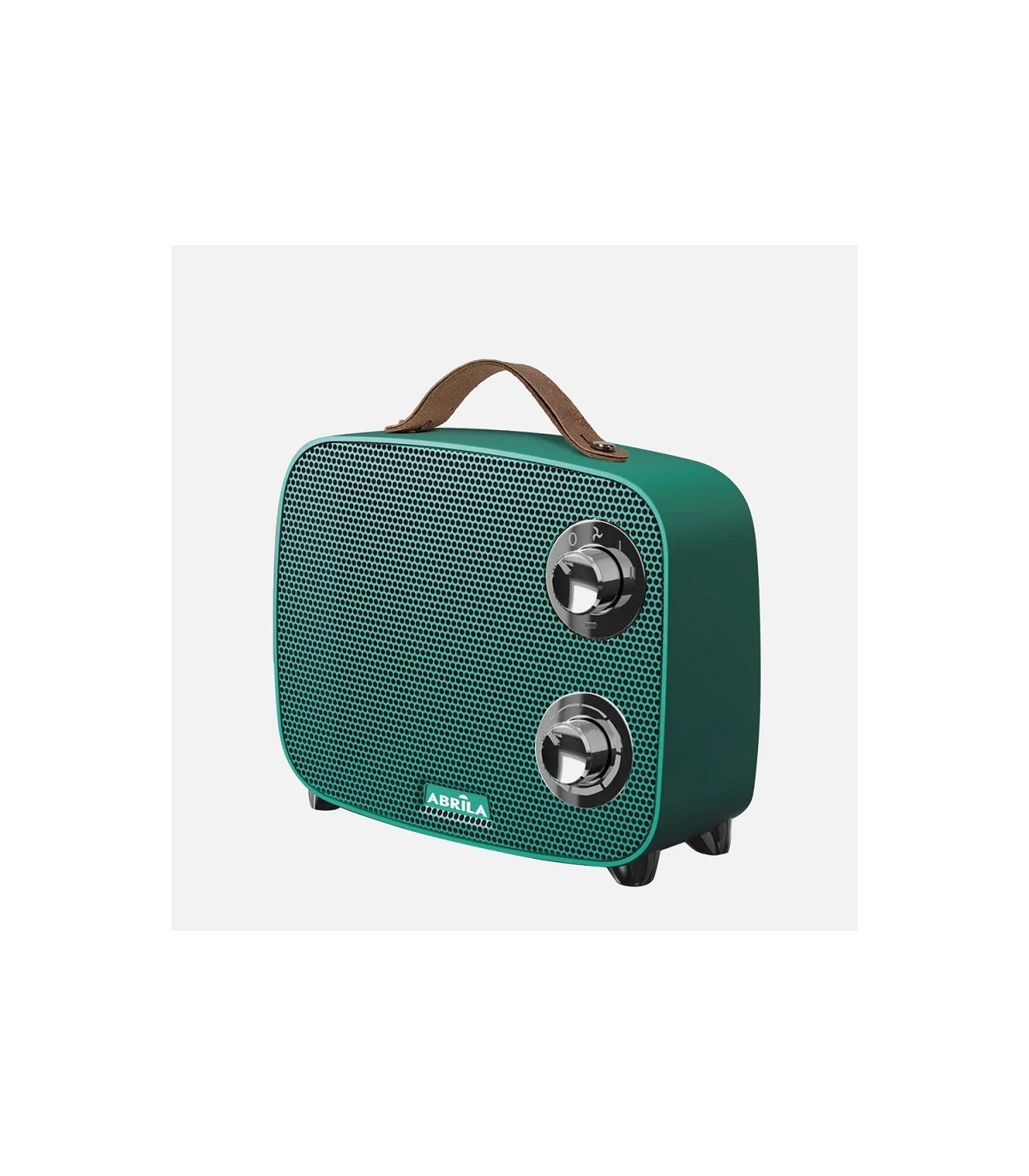 Calefactor de Suelo Vertical CORCEGA 1500W Verde/Cromo