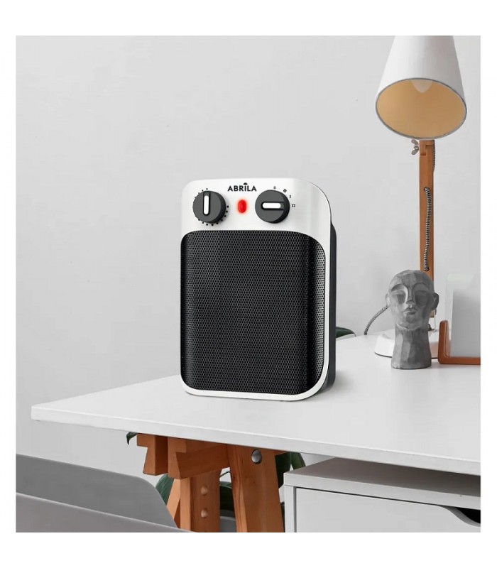 Calefactor de Suelo Vertical LIBIA 1800W Blanco/Negro