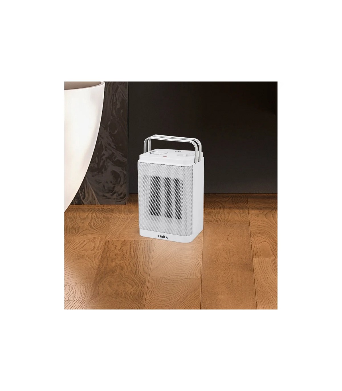Calefactor de Suelo Vertical BRIBON 1500W Blanco