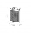 Calefactor de Suelo Vertical BRIBON 1500W Blanco