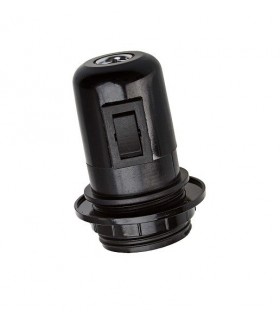 Portalámparas Baquelita E27 4A 250V con tope+interruptor
