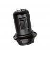 Portalámparas Baquelita E27 4A 250V con tope+interruptor