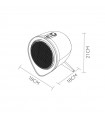 Calefactor de Suelo ANDINO 1500W Blanco/Negro