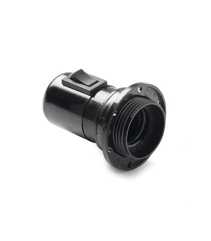 Portalámparas Baquelita E27 4A 250V con tope+interruptor