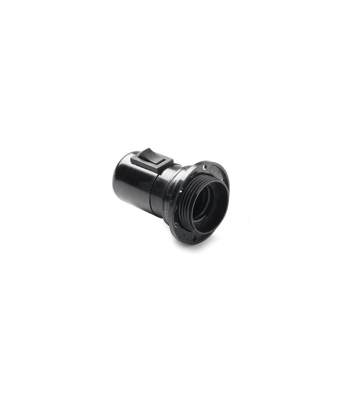 Portalámparas Baquelita E27 4A 250V con tope+interruptor