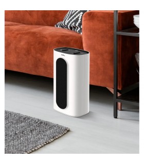 Calefactor de Suelo Vertical CHEQUIA 2000W Blanco/Negro