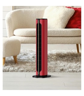Calefactor Vertical Cerámico CANADA 1500W Rojo/Negro