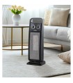 Calefactor Vertical Cerámico Oscilante BRASIL 2000W Negro