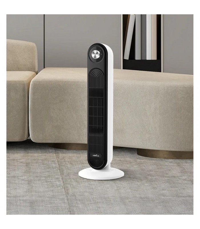 Calefactor Vertical Cerámico Oscilante GRECIA 2000W Negro/Blanco
