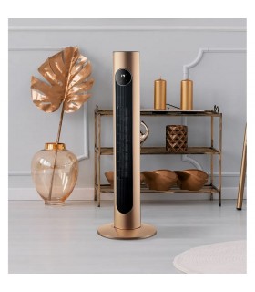Calefactor Cerámico Oscilante VERTICAL 2000W Oro