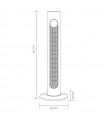 Calefactor Cerámico Oscilante VERTICAL 2000W Oro
