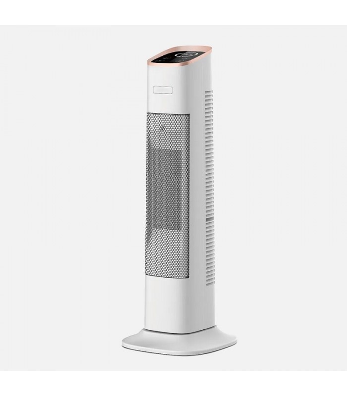 Calefactor Cerámico Oscilante VERTICAL 2000W Blanco/Oro