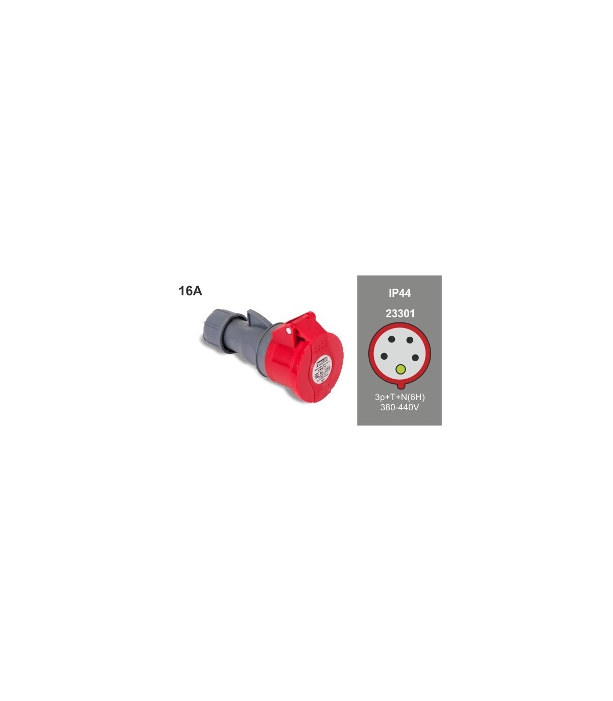 Base Aérea CETAC 3P+N+T 16A 400V 6H IP44