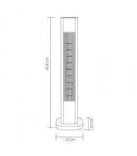 Calefactor Cerámico Oscilante VERTICAL PLUS 2000W Oro