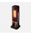 Calefactor Vertical Cerámico Oscilante SIMONETA Efecto Fuego 2000W Negro