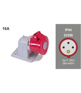 Base Superfície 90º CETAC 3P+T 16A 400V 6H IP44