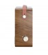 Calefactor de Suelo Cerámico CALETA Efecto Fuego 1500W Marrón/Madera