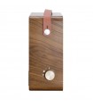 Calefactor de Suelo Cerámico CALETA Efecto Fuego 1500W Marrón/Madera