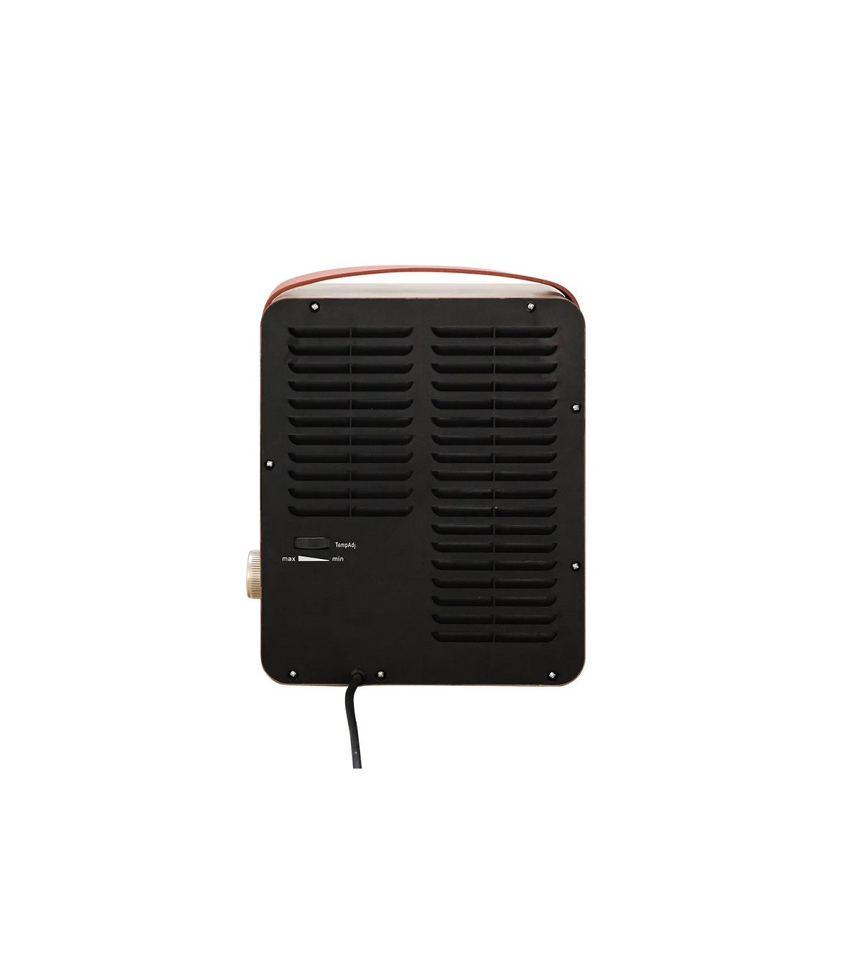 Calefactor de Suelo Cerámico CALETA Efecto Fuego 1500W Marrón/Madera