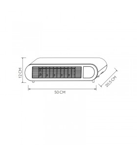 Calefactor Split Pared BONAIRE 2000W Con Mando Distancia Blanco