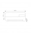 Calefactor Split Pared MAJUELO 2000W Con Mando Distancia Blanco