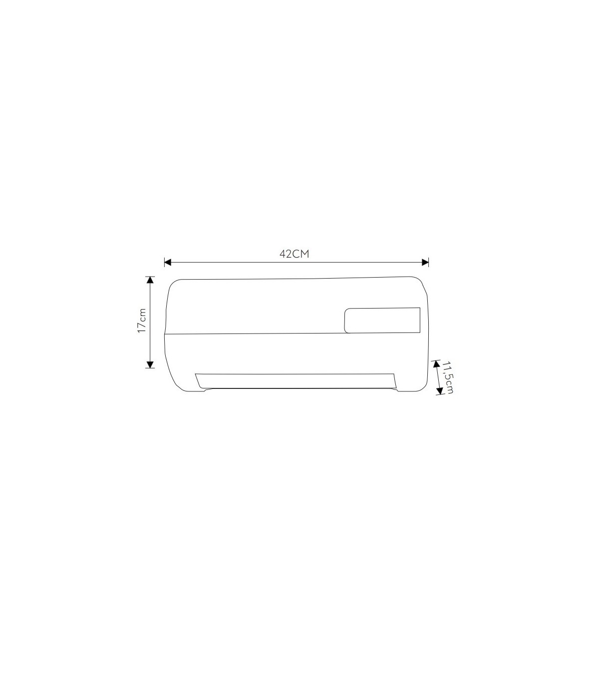 Calefactor Split Pared MAJUELO 2000W Con Mando Distancia Blanco
