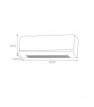 Calefactor Split Pared TAXUS 2000W Con Mando Distancia Blanco