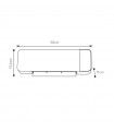 Calefactor Split Pared CARRIZO 2000W Con Mando Distancia Blanco