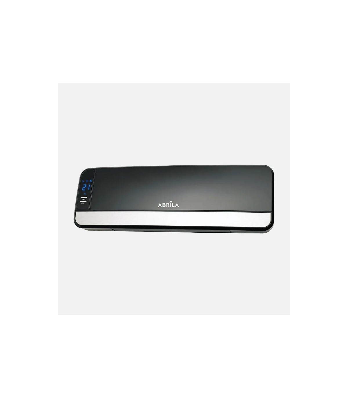 Calefactor Split Pared LENTISCO 2000W Con Mando Distancia Negro/Plata